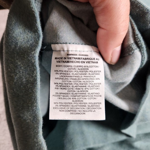 Nike Dri Fit Full Zip Training Jacket Womens size L Large Mock Neck Heathered - Picture 8 of 10